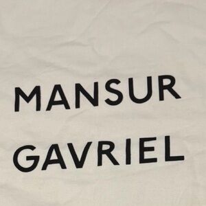 Mansur Gavriel Cream Dust Bag